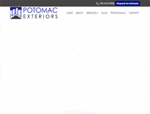 Tablet Screenshot of potomacexteriors.com